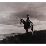 Harvey Caplin (American, 1914-1984), "Lone Cowboy, Bell Ranch Tucumcari, New Mexico," 1946,