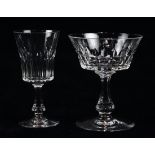 (lot of 24) Baccarat stemware group, in the "Navarre" pattern, consisting of (12) champagnes and (