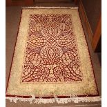Pakistani floral carpet 6'6" x 4'