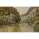 Paul Sawyier (American, 1865-1917), Kentucky River Scene, watercolor, signed lower right and