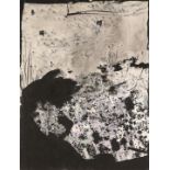 Attributed to Henri Michaux (French, 1899-1984), Untitled, mixed media on paper, initialed "HM"