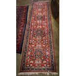 Persian Tabriz carpet, 13'9" x 3'3"