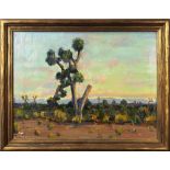 James Arthur Merriam (American, 1880-1951), "Desert Landscape," oil on board, signed lower , gallery