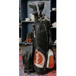 Wilson K28 golf set, with bag, (10) clubs, balls, and golf tees, 47"h