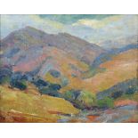 Louis Siegriest (American, 1899-1989), "Mount Diablo," 1922, oil on canvas, signed and dated