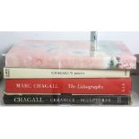 (lot of 4) Chagall. Four books on Marc Chagall including catalog raisonnes of his posters, ceramics,