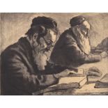 Joseph Margulies (American, 1896-1984), Untitled (Rabbis), etching with aquatint, pencil signed
