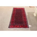 Afghan Turkoman carpet, 7'4''x 3'9''
