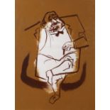 William Gropper (American, 1897-1977), "The Boss," lithograph in colors, pencil signed lower