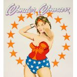Mel Ramos (American, b. 1935), "Wonder Woman," 1981, lithograph in colors, image: 19"h x 17.5"w,