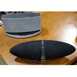 (lot of 2) Contemporary IPhone/IPod speaker group, consisting of a Bowers & Wilkins Zeppelin Air