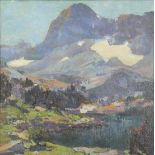 Edgar Payne (American, 1883-1947), "Timberline Lake," oil on canvas, unsigned, restorer title