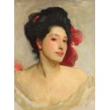Manner of John Singer Sargent (American, 1856-1925), Portrait of a Lady, oil on canvas, unsigned,