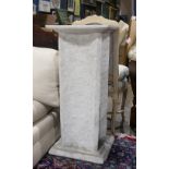 Moderne composite cast pedestal, 3'2''h x 17'5''w