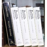(Lot of 5) Complete in 4 volumes of "Picasso in his Posters: Image and Work" by Rodrigo, together