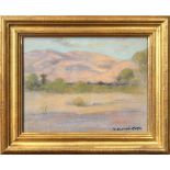 Mary Deneale Morgan (American, 1868-1948), Desert Mountain, pastel on paper, signed lower right,