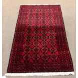 Afghan Turkoman carpet, 6'4'' x 3'4''