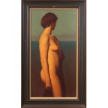 Steve Shapona (American, 20th century), Standing Nude, 1996, oil on canvas, signed and dated