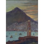 (lot of 2) May Mott Smith (American, 1879-1952), "Hong Kong" and Untitled (Dusk, Hong Kong), circa