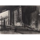 Adolf Arthur Dehn (American, 1895 - 1968), New York Scene, 1928, lithograph, pencil signed and dated