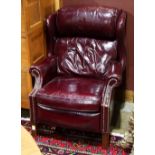 Wingback armchair