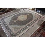 Persian Mahi Tabriz carpet, 11'9" x 8'3"