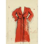 Jim Dine (American, b. 1935), "Bathrobe," 1970-1976, lithograph in colors, pencil signed and dated