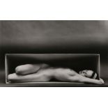 Ruth Bernhard (American, 1905-2006), "In the Box, Horizontal," 1962, gelatin silver print, pencil