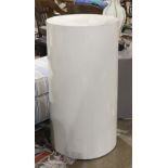 Moderne pedestal, of circular form, 36"h x 618.5"da.