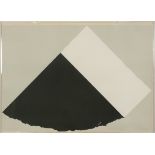 Ellsworth Kelly (American, 1923-2015), Dark Gray and White, 1977-1979, screen print and collage on