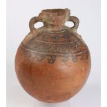 (lot of 3) Pre-Columbian Peruvian ceramic Olla group, consisting of an early Chancay olla with