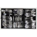 (lot of 123) Reed & Barton sterling silver flatware, in the "Cellini" pattern, consisting of (15)