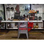 (lot of 4) Craftsman tool group, including a belt and disc sander mo. no. 351.215.140, 26"h;