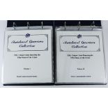 (lot of 2 binders) U.S. Statehood Quarters Collection, by the Postal Commemorative Society,