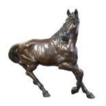 After Pierre Jules Mene (French, 1810-1879), Monumental Horse, bronze sculpture, bears signature