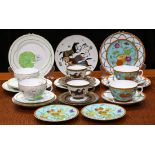 (lot of 24) Collection of Hermes china, in a variety of patterns comprising: 'Cheval d'Orient'