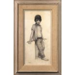 Leslie Emry (American, 1912-1998), Boy of Lombard, graphite on paper, signed lower left, titled