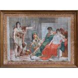 (lot of 2) Continental School (20th century), Roman Frescos, gouache and watercolor on paper laid to