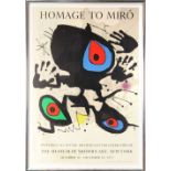 (lot of 3) Joan Miro (Spanish, 1893-1983), "Homage to Miro, The Museum of Modern Art, New York,"
