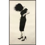 Robert Longo (American b. 1953), "Gretchen," 1984, lithograph in colors, pencil signed and dated