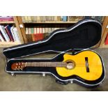 Takamine G Series acoustic guitar, model no. EG522C, with fitted case, 41.5"l