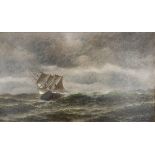William Coulter (American, 1849-1936), Shipwreck at Sea, 1884, oil on canvas, signed and dated lower