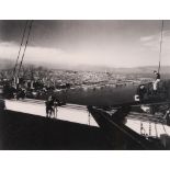 American School (20th century), Building the Bay Bridge, photograph, unsigned, overall (framed):