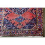 Persian Hamadan carpet, 10'6"x 6'11"