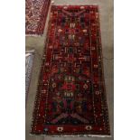 Persian Grevan runner, 10'3"x 3'9".