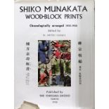 Japanese art book "Shiko Munakata wood-block prints" by Soetsu and Yanagi, Tokyo, 1958. (note: