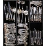 (lot of 169) International Silver sterling silver flatware, in the "Royal Danish" pattern,