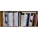 (Lot of approx 32) Volumes of books in French on French artists, chiefly catalog raisonnes including