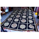 Aubusson style carpet, 10' x 13'6"