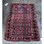 Antique Kazak Boteh dated 1212, 4'3" x 2'10